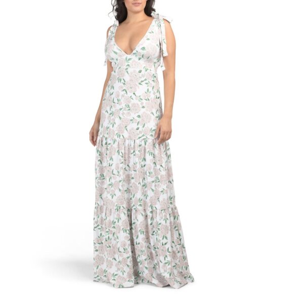 SMITH & QUINN Peony Tie Shoulder Floral Gown - Picture 1 of 2